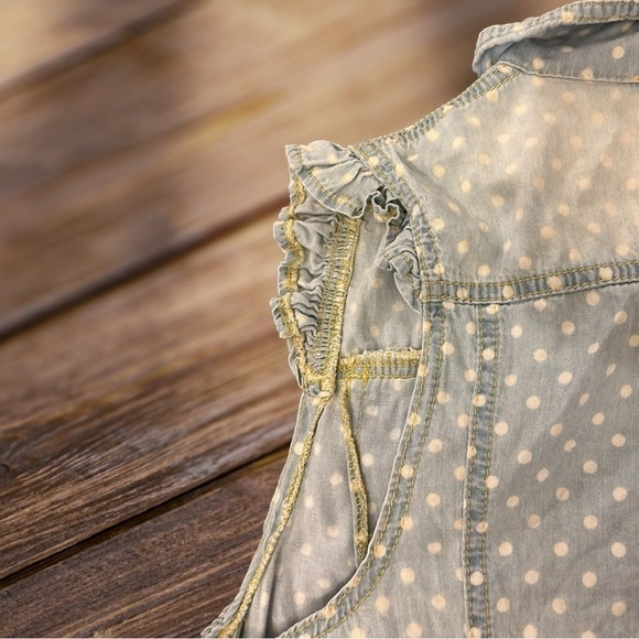 Papaya Polka Dot Ruffle sleeve Top | SIZE S - Picture 4 of 5